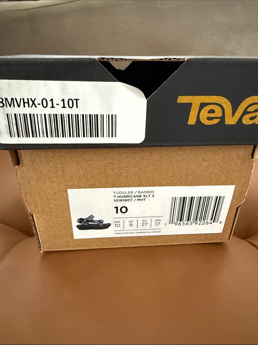 Teva Toddler Hurricane XLT 2 Sandals - Black and Gray